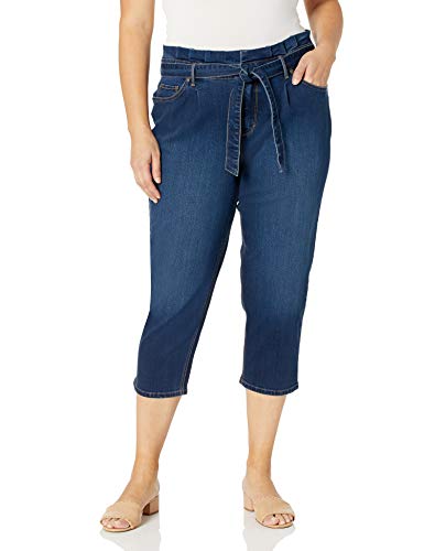 Gloria Vanderbilt Women's Paperbag Straight Leg Cropped Jean