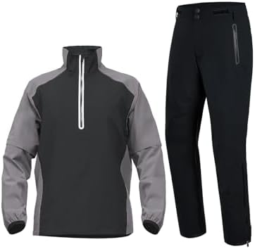 fit space Waterproof Golf Rain Suits for Men Performance Rain Jackets and Pants for All Sports