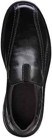 Clarks Men's Gessler Step Loafer, Black Leather, 11.5 Wide | Image 6