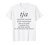 Tja es una declaración típica alemana, frase divertida Camiseta