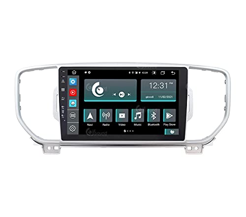 Konkretne radio samochodowe dla Kia Sportage 2017-18 z GPS i kamerą w standardzie Android GPS Bluetooth WiFi USB DAB+ Touchscreen 9" 8core Carplay AndroidAuto