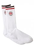 1 paar pro Packung FC St. Pauli Logo Socks Socken (42-46, weiss)
