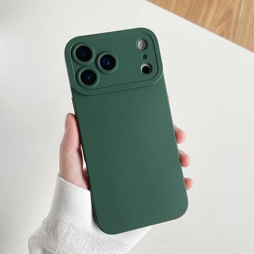 Coque iPhone 17 antichoc vert foncé protection renforcée