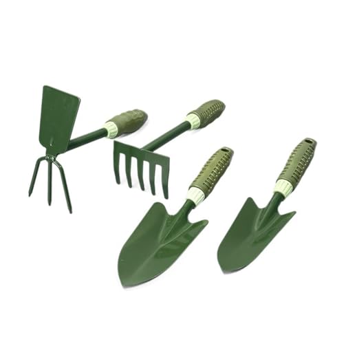 Set 4 piezas para jardinería herramientas resistentes miniatura 1