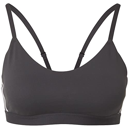 adidas,womens,All Me 3-Stripes Bra,Black/White,1X