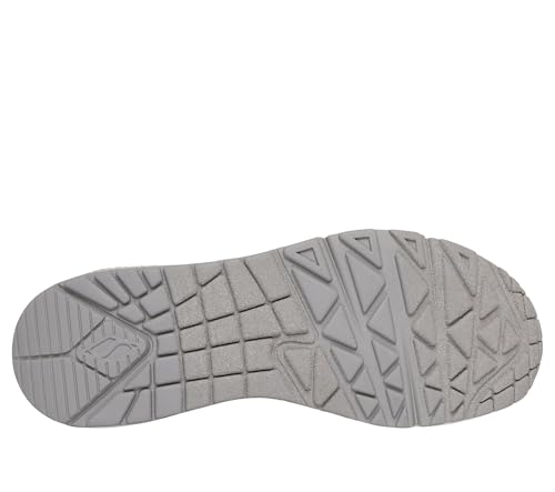 Skechers Baskets Uno-Safari Time pour Femme, Blanc/léopard, 36 EU