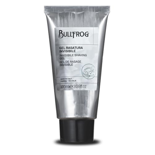 Bullfrog - Gel Rasatura Invisibile: Gel Protettivo per Rasatura Precisa, per Contorni e Linee Barba, Formula Rinfrescante, 95,4% Ingredienti Naturali, 100 ml