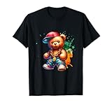 Hip Hop Bear Colourful Teddy Bear Urban Gangster Teddy Bear T-Shirt