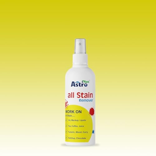 Image of Astro Plus+ Stain Remover Spray for Clothes | Suitable for All Fabrics | Toxin-free Easy to Carry | Eco-friendl Clean All Color Stain Remover Fabric, Carpets, Linens, Laundry (Stain Remover)