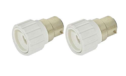 K M ElectronicsBC Bayonet Cap to GU10 Light Bulb Socket Adaptor X 2