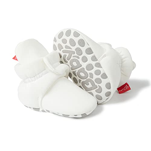 Image of Sawimlgy Newborn Infant Baby Girl Boy Cotton Booties Stay On Sock Slippers Soft Bedroom Shoes Non-Skid Ankle Boots With Grippers Toddler Crib Warm Shoe First Walker Birthday Shower