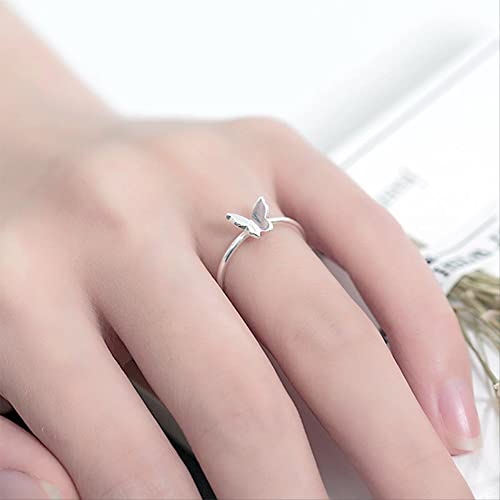 Bague ouverte papillon argent 925 à porter au quotidien ou en soirée - 3