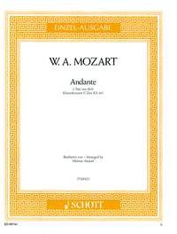 Andante: 2nd movement from the piano concerto C major. K 467. piano.      Sheet music – January 1, 2000