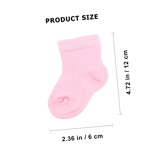 PartyKindom 4pairs Newborn Socks and Mittens Set Soft Ankle Socks with Cozy Gloves Adorable Gift Set for Boys and Girls for Everyday Wear2
