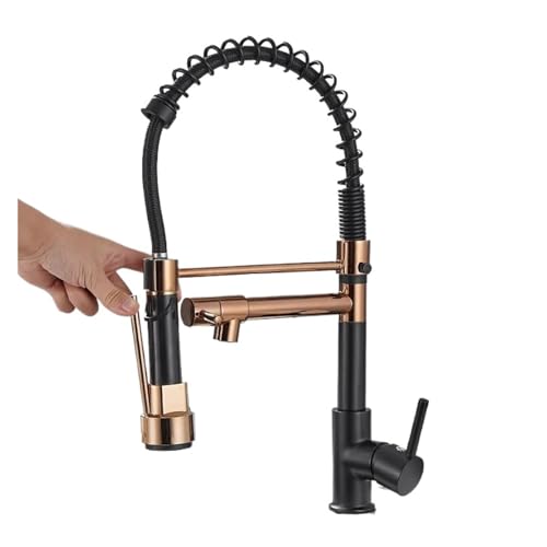 Robinet d'évier de cuisine pour îlot central, mitigeur eau froide or