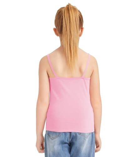 Image of Dreammonkey Girl's Full Sleeveless Camisole Tank Tops Kids Comfort Breathable Dance Tank Tops(Ages 2T-14Years)