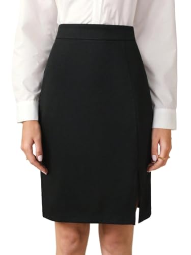 Women's Flowy Trendy Skirt Elegant High Waist Solid Skirt