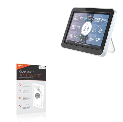 BoxWave Screen Protector Compatible with Davis Vantage Davis WeatherLink Console - ClearTouch Anti-Glare (2-Pack), Anti-Fingerprint Matte Film Skin