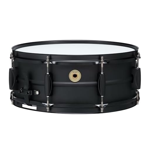 Tama Steel Snare Drum - 5.5 Inches X 14 Inches - Black Black