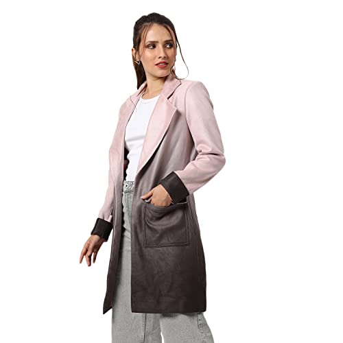 Image of PINACOLADA Women's Regular Fit Long Coat For Winter Wear | Collar Neck | Full Sleeve | Buttoned | Casual Jacket For Woman & Girl | Western Stylish Jacket For Women