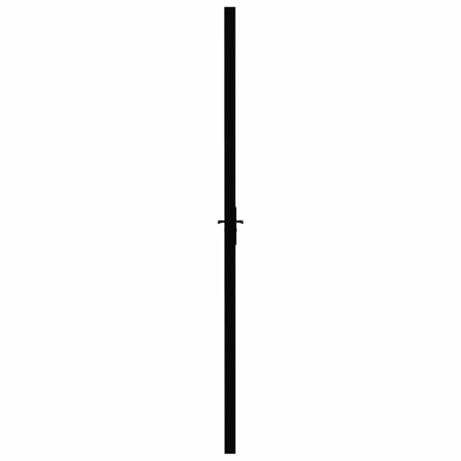 Homgoday Innentür Glastür Zimmertür Komplettset Tür mit Griff Drehtür Wohnungstür Modernes Design Bürotür Einzeltür mit Montagezubehör ESG Glas und Aluminium 83x201,5 cm Schwarz