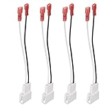Bingfu Car Speaker Harness 4 Pack for Select 87-20 Toyota Lexus Scion Geo Hyundai Isuzu Mitsubishi Pontiac Subaru Vehicles Aftermarket Speaker Wiring Harnesses Adapter Cable LB82