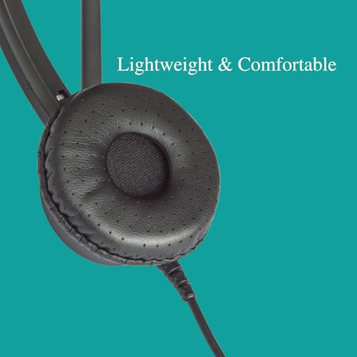 Avaya Headset HD Voice with HIS Adapter Compatible with Avaya 1600, 9600, J100 Series IP Phones Model, Plus 3.5mm Adapter (Monaural)