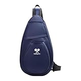 MotiveTech Mochila esportiva para tênis de mesa, bolsa para raquete de pingue-pongue, bolsa para transporte de raquetes para competição, Azul