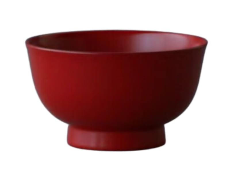 Echizen Lacquer Asakura Bowl 4.7in Vermilion Rindo 13.5oz Made in Japan
