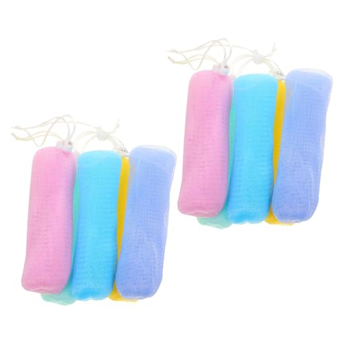 ibasenice Bolsas de Espuma de Jabón 10 Piezas Color Aleatorio para Jabón y Corporal Red Protector para Ducha y Cuidado Piel