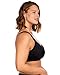 HSIA Bras for Women Minimizer Full Coverage, Plus Size T Shirt Unlined Underwire Smooth Bra, Seamless Cups Joan Ultimate Soft Black