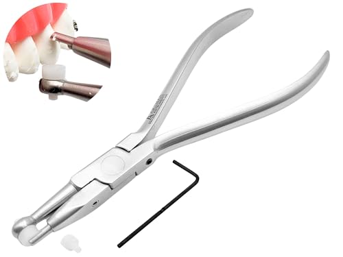 ARTMAN INSTRUMENTS Orthodontic Adhesive Band Removing Pliers Adjustable Cement Scraper Tool with Teflon Pad for Braces, Molar Bands, and Tooth Gem Removal – Dental Debonding Instrument