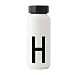 Produktbild Design Letters Thermoflasche 500 Ml (A-Z) | Ideal für Trinkflasche Kinder, Trinkflasche Schule, Fahrrad & Sport | Weiß Thermoflasche | BPA/BPS Frei, Auslaufsicher & Spülmaschinenfest
