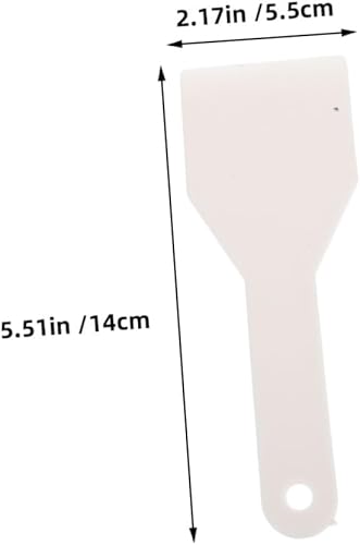 Miniatura 7 de Beaupretty Raspador de hielo para congelador, pala de plástico de 6.1 pulgadas con agujero para colgar, herramienta de mano para descongelar el