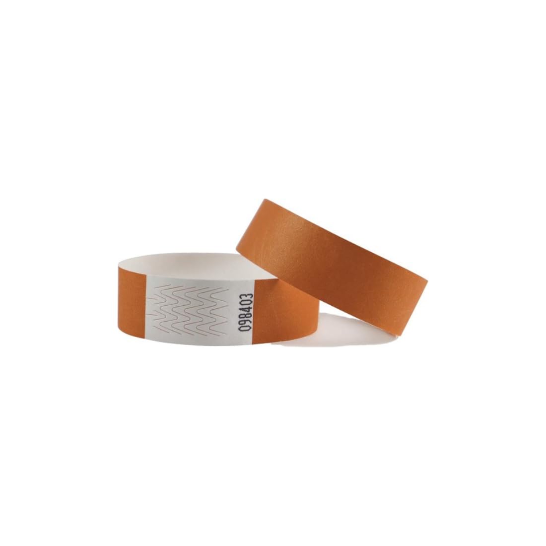 CombiCraft Blank Tyvek Wristbands Bronze, per 5000 Pieces, Powerful Adhesive Strip for Long -Term use, Event Band for Access Control or Age Control at Events — image 1