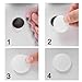 BE-TOOL 4 PCS Sink Overflow Hole Covers Round Silicone Sink Overflow Caps Reusable Kitchen Bathroom Sink Overflow Caps Easy to Install ID 24mm