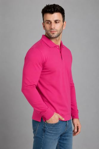 Image of INKKR Full Sleeve Men's Solid Polo Neck T-Shirt Combo