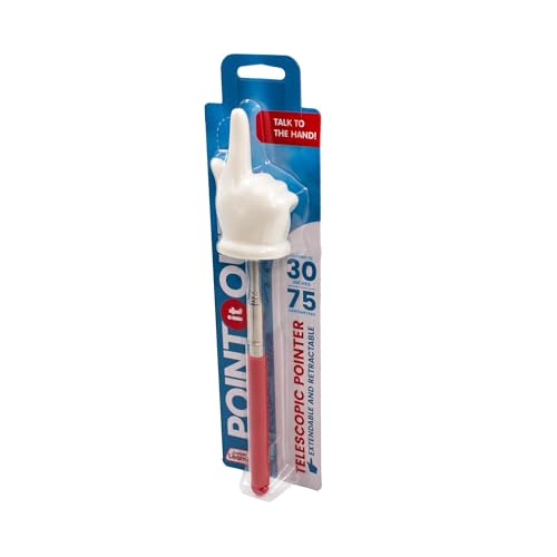 Image of Junior Learning: Point It Out - Telescopic Pointer - Extends to 30 inch, Extendable & Retractable, Classroom & Presentation Tool, Easy Grip Rubber Handle