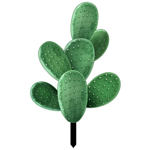Sosoport Fake Cactus Garden Adornment Cactus Outdoor Decor Decorative Dimensional Cactus Garden Insert Cactus Stake DIY Material for Home Decoration Flower Arrangement