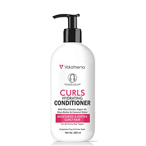 Image of Volamena Curly Hair Care Combo Kit with Shampoo, Hair Conditioner and Hair Cream Set of 3 For Hair Curls || Men & Women | Valentine Gift Box