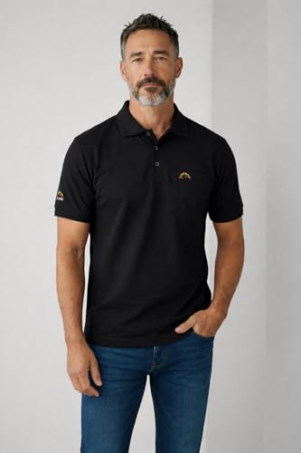 Image of Men Regular fit Polo Neck Front Pocket ||Pocket Embroidery Casual Wear T-Shirt||Half Sleeve Side on Sleeve Embroidery|| Button Closer t Shirt for Men