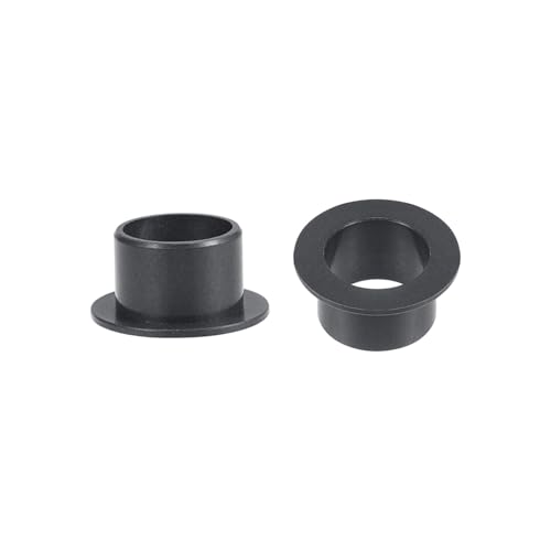 Kozelo 4 Stk. Flanschlagerbuchse - [12mm x 14mm x 10mm] POM-Gleitlager für den Einsatz in Maschinen | Schwarz