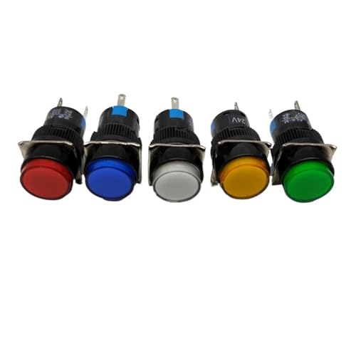 Interruptor LED verde de 16mm para proyectos de domótica y cuadros de paso 3