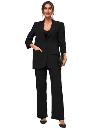 Image of KOTTY Women's Solid Relaxed Fit Full Sleeve Co-ord Blazer and Trouser Set.