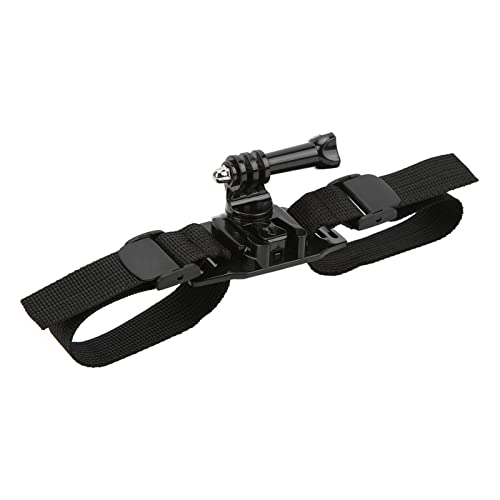 Gavigain Chin Mount, Motorcycle Helmet Accessories Camera Head Mount Action Camera Helmet Mount Strap Attachment with Bracket Adapter Base
