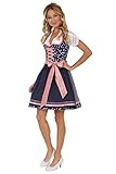 Schmetterlingsmuster Krüger Dirndl Damen Dirndl Marine (52) 34