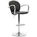 vidaXL Tabouret de Bar avec Accoudoir Chaise de Comptoir Tabouret de Bistrot Tabouret de Comptoir Fauteuil de Bar Tabouret de Pub Noir Similicuir