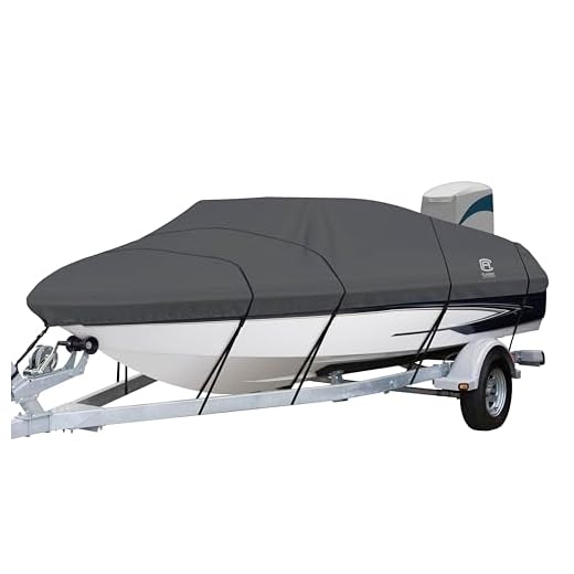 Classic Accessories StormPro Waterproof Heavy-Duty Boat Cover, Fits boats 17 ft - 19 ft long x 102 in wide