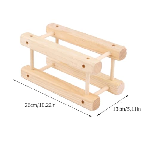 Soporte de madera para 2 botellas de vino miniatura 2