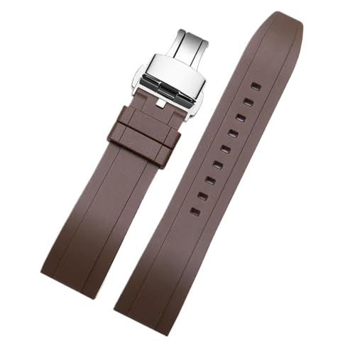 Bracelet de montre en caoutchouc à dégagement rapide anti-transpiration 17mm-24mm